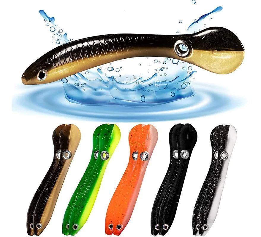 Isca Artificial Biónica de Silicone Flexível para Pesca Esportiva - Compre 5 Leve 10
