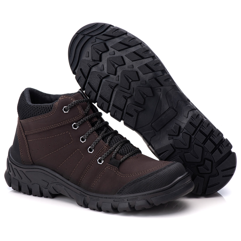 Bota Masculina Coturno trabalho Adventure Solado Borracha Cater
