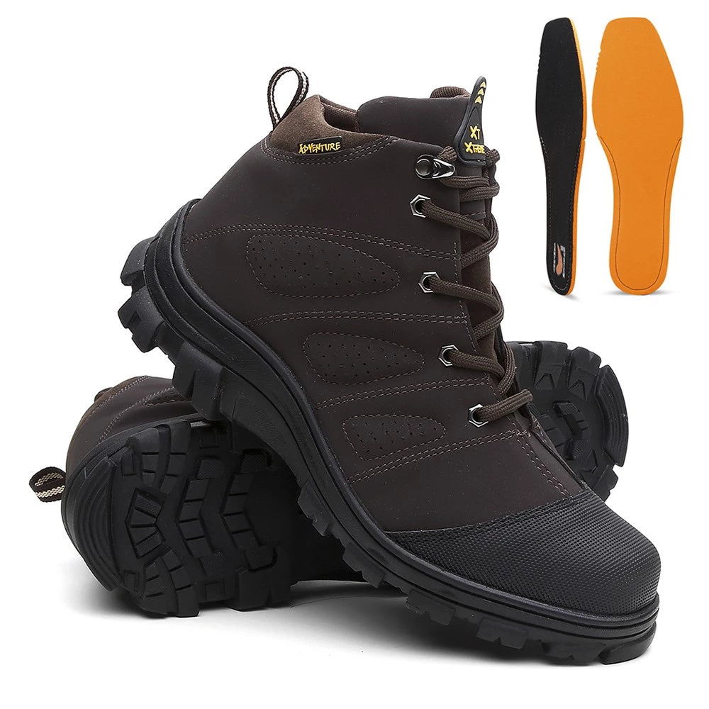 Coturno Masculino Adventure Bota Trilha + Relógio De Ponteiro