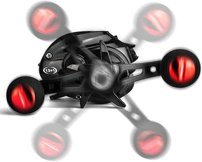 Carretilha de Pesca Profissional Pro RedForce com 13 Rolamentos