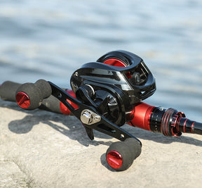 Carretilha de Pesca Profissional Pro RedForce com 13 Rolamentos