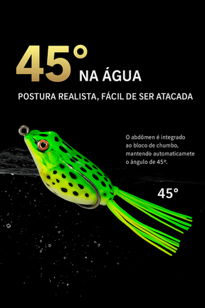 Isca de Pesca Sapo Biônico — Kit Trovão com Ação Explosiva