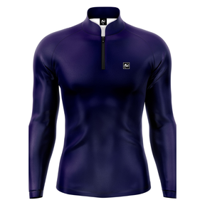 Camisa de Pesca Azul com Proteção Solar UV50+ Conforto e Secagem Rápida