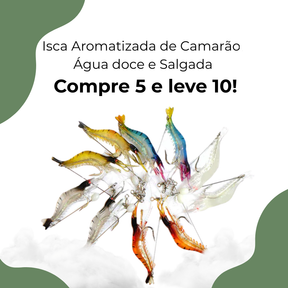 Kit 10 Camarões Artificiais Aromatizados — Compre 5 Leve 10