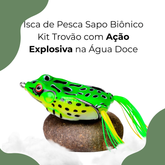 Isca de Pesca Sapo Biônico — Kit Trovão com Ação Explosiva