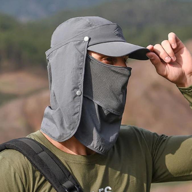 Boné Solar 4 em 1 UV50+ Shield para Pescaria