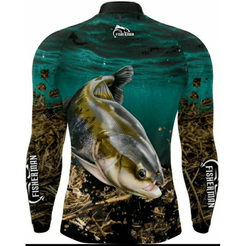 Camisa Camiseta Blusa de Pesca com Proteção UV50+ Tambaqui