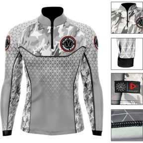 Camisa Camiseta de Pesca proteção UV50 CAMMO WHITE