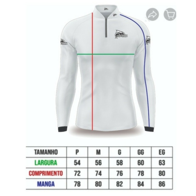 CAMISA CAMISETA BLUSA DE PESCA COM PROTEÇAO UV50+ TRAÍRA