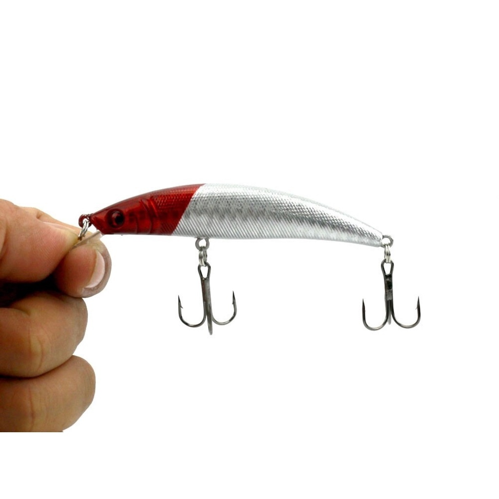 Kit 05 Iscas Artificiais Importadas 1/2 Meia Água de 9 cms e 8,5 gramas Pesca Tucunaré Traíra Dourado Robalo Black Bass