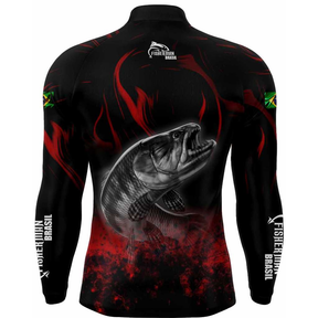 CAMISA CAMISETA BLUSA DE PESCA COM PROTEÇAO UV50+ TRAÍRA