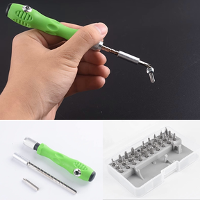 32 em 1 Chave De Fenda Conjunto Portátil Cruz Fenda Chave De Fenda