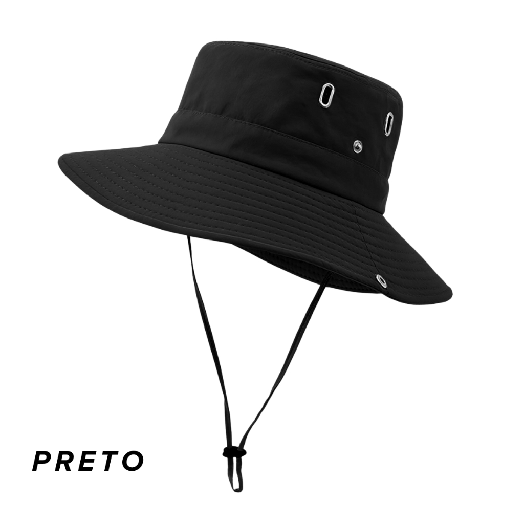 Chapéu de Sol Unissex Proteção UV50+ Para Pesca, Trilha e Camping – Leve e Resistente