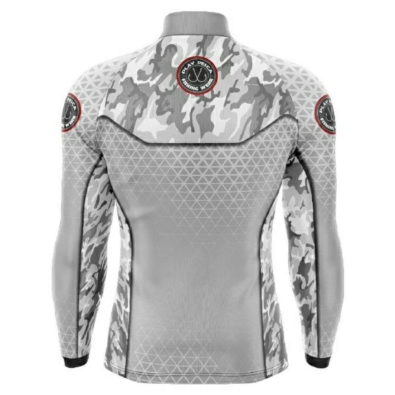 Camisa Camiseta de Pesca proteção UV50 CAMMO WHITE