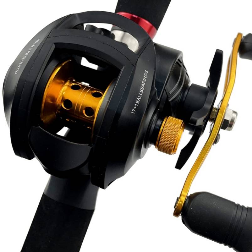 Carretilha de Pesca Max Premium 18 Rolamentos e Drag 8kg