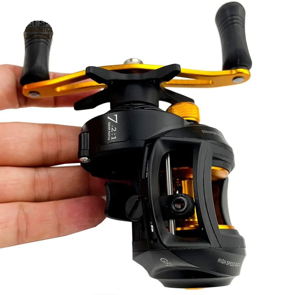 Carretilha de Pesca Max Premium 18 Rolamentos e Drag 8kg