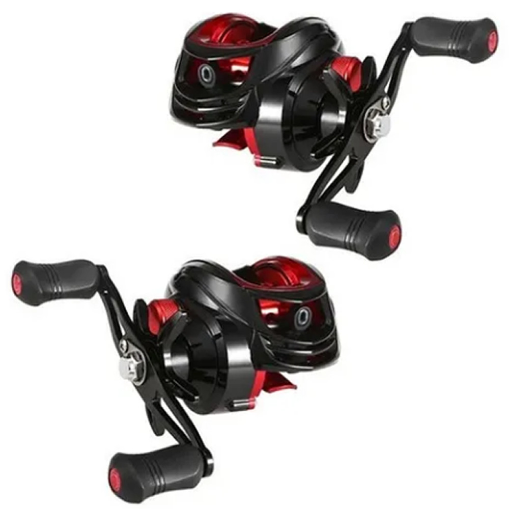 Carretilha 19 Rolamentos Vara Fibra Carbono Pesca Kit 15Kg