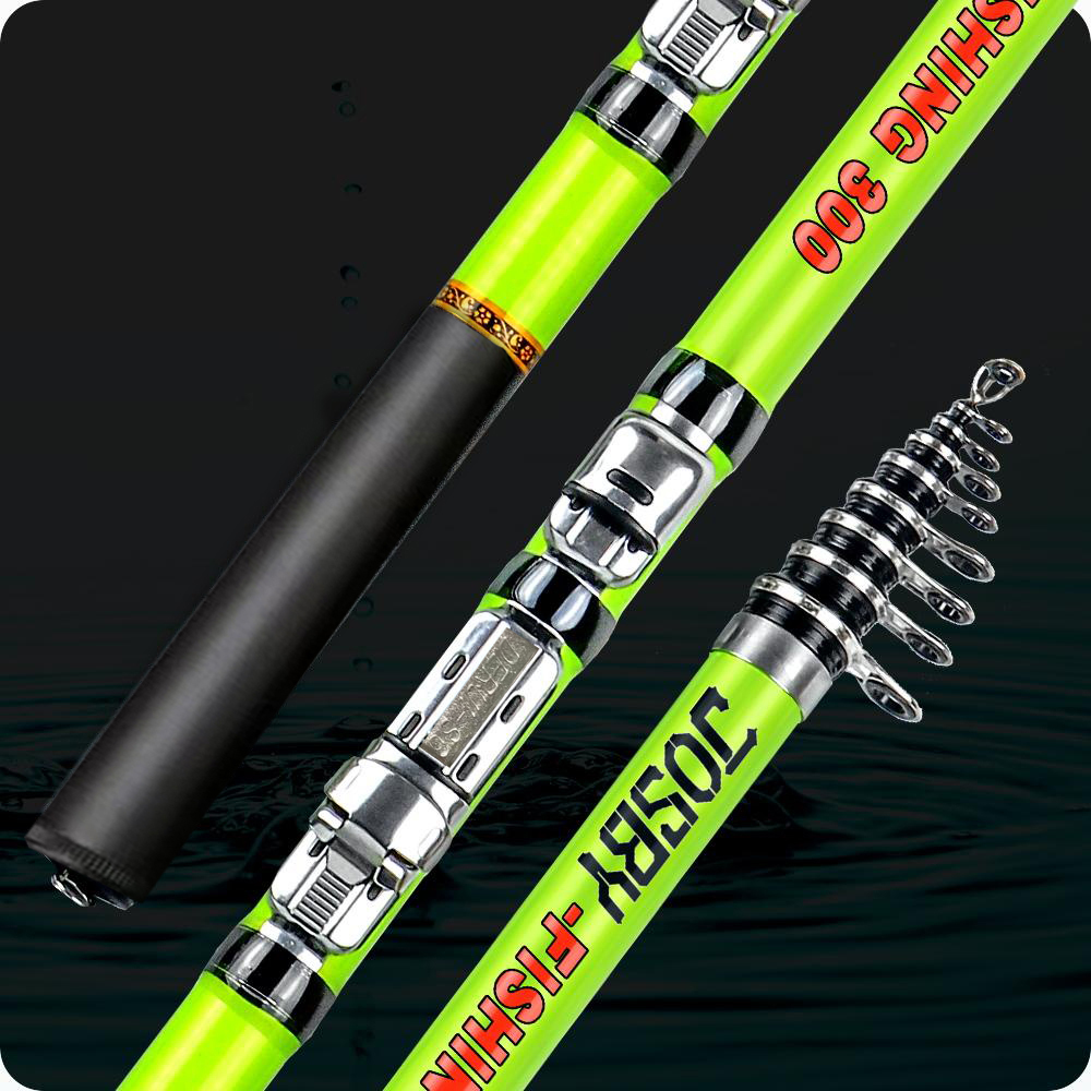 Vara Telescópica de Fibra de Carbono – 2,4M Rocha Giratória